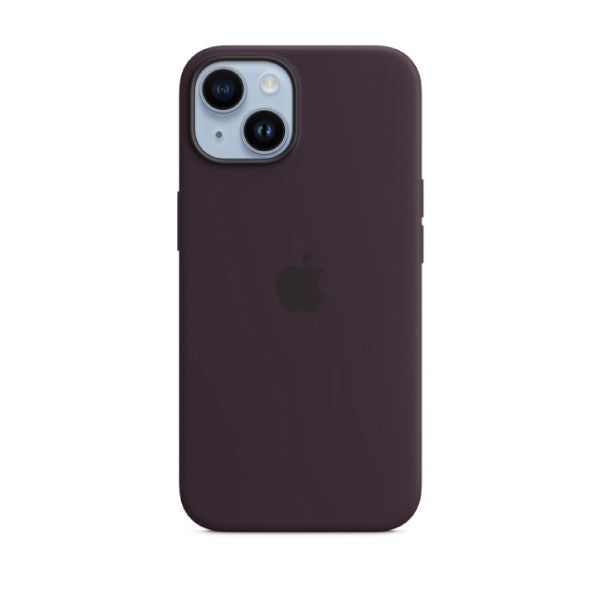 Apple iPhone 14 Plus Silicone Magsafe Case | Elderberry Apple iPhone 14 Plus Silicone Magsafe Case | Elderberry